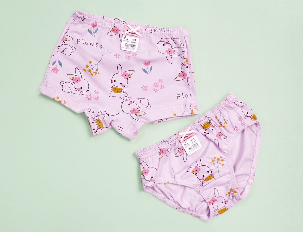 韓國 Mellisse - 純棉小背心(女寶)-粉花小兔