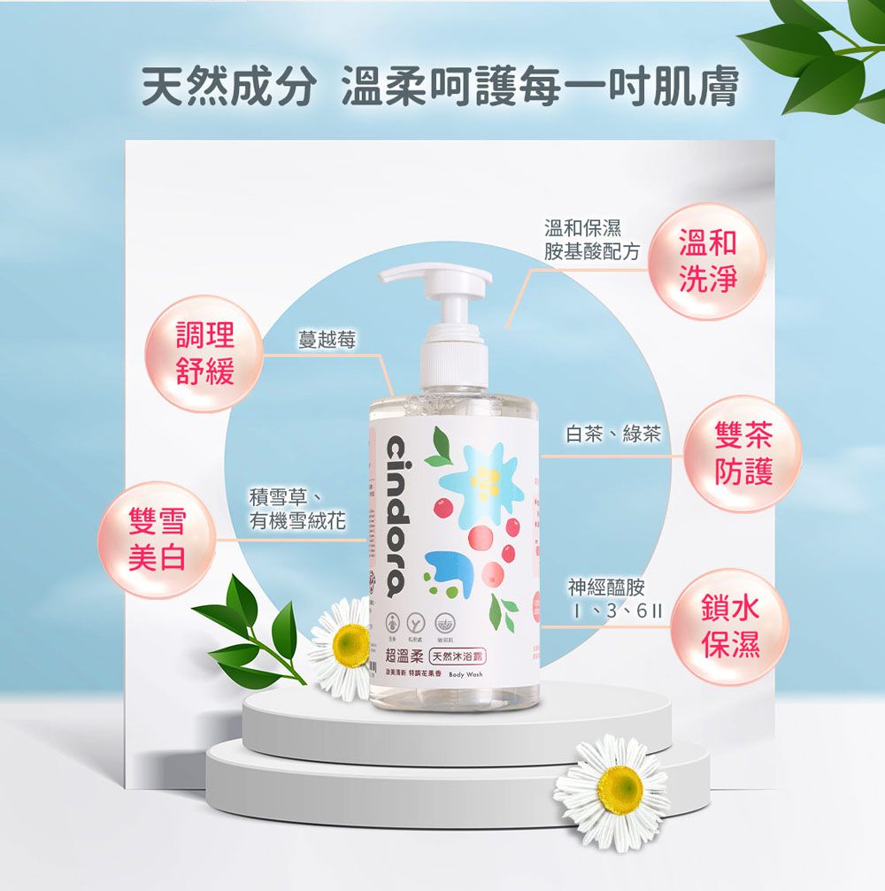 Cindora 馨朵拉 - 超溫柔天然沐浴露-380ml