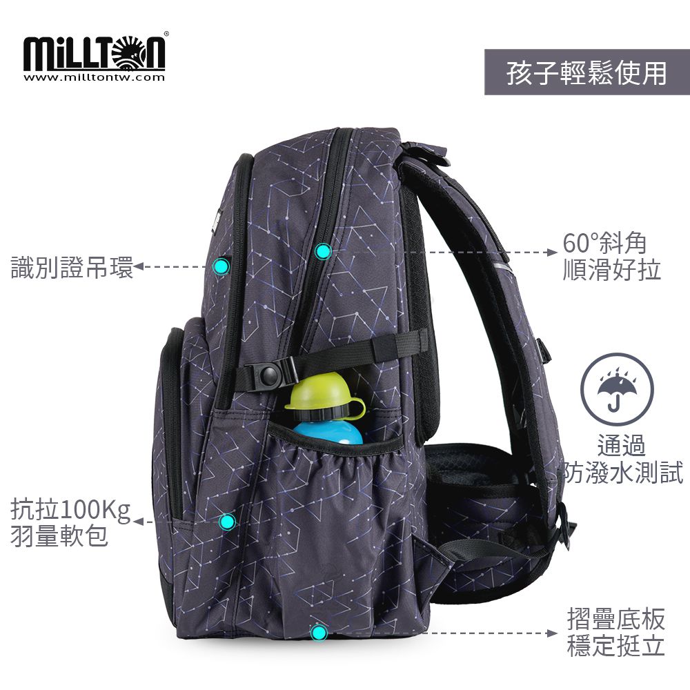 軍規雙軸護脊書包｜黑影戰士Black Johnson｜30L 800g