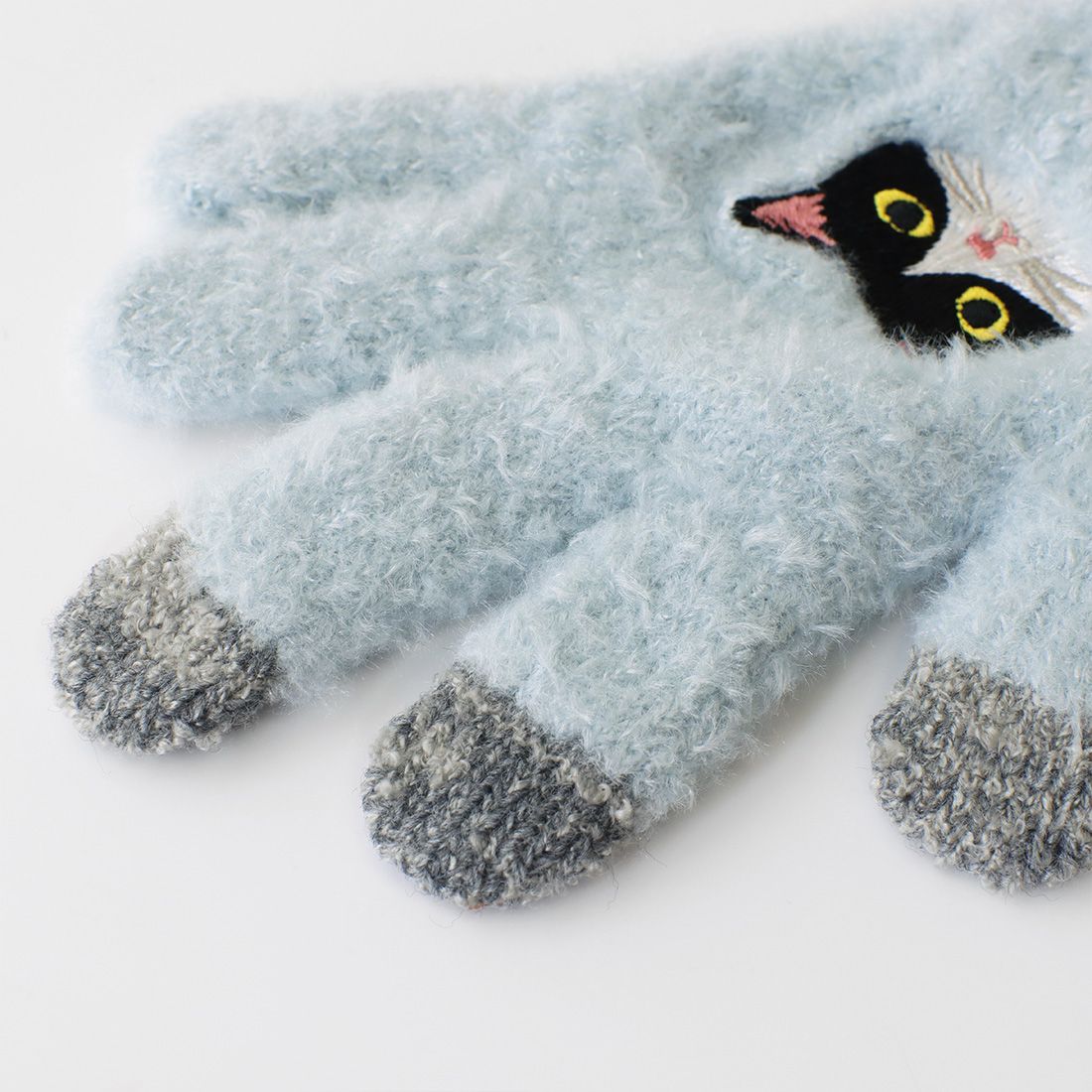 日本 TOMO - 兒童可觸控短絨保暖手套-豹貓-米杏