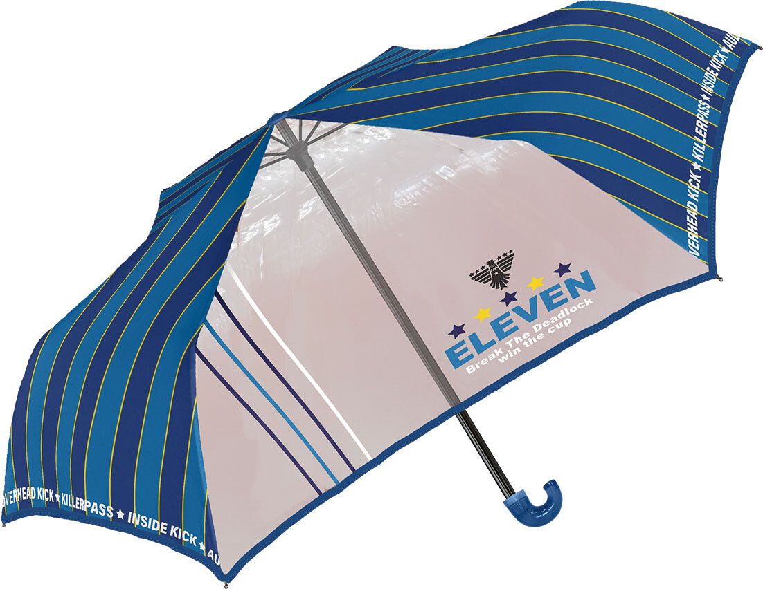 日本中谷 - 輕量透明窗兒童雨傘/折疊傘-帥氣條紋-米黑 (50cm(身高115-125cm))