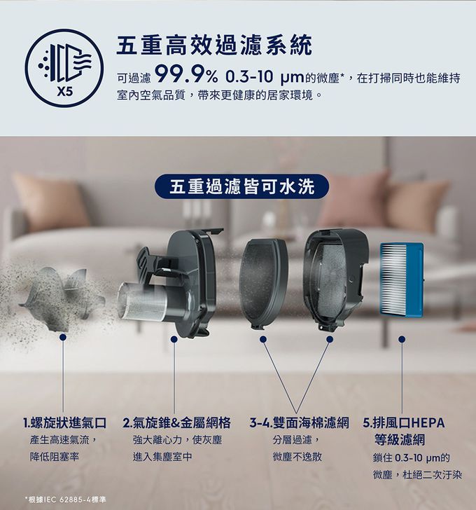 Electrolux 伊萊克斯 - 極適家居700直立濕拖吸塵器-EFS71435-靜謐棕
