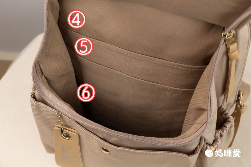 日本 Nicott - Take me 日劇感輕量10口袋尼龍後背包/媽媽包-經典黑 (28x18x37cm)