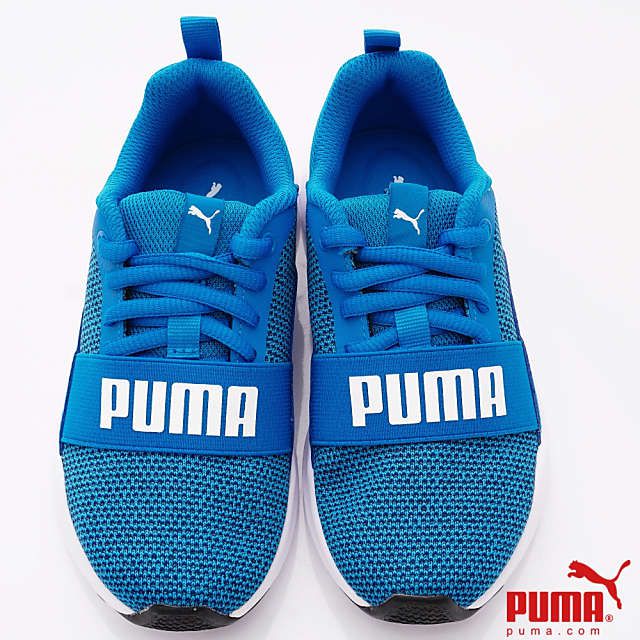 puma - 童鞋-輕量針織運動鞋款(中小童段)-藍