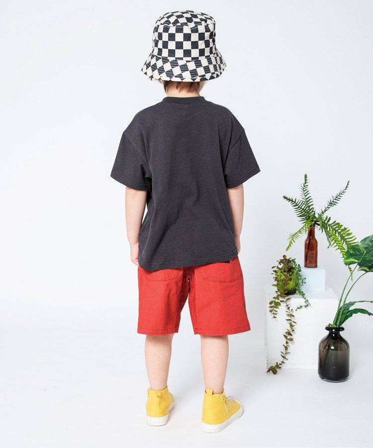 日本 BREEZE - 彩色標籤腰束口休閒短褲-軍綠