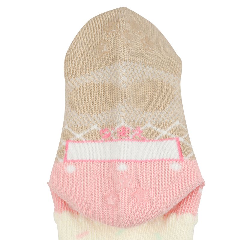 akachan honpo - 女童襪 3雙組-冰淇淋-米白色 (9~14cm)