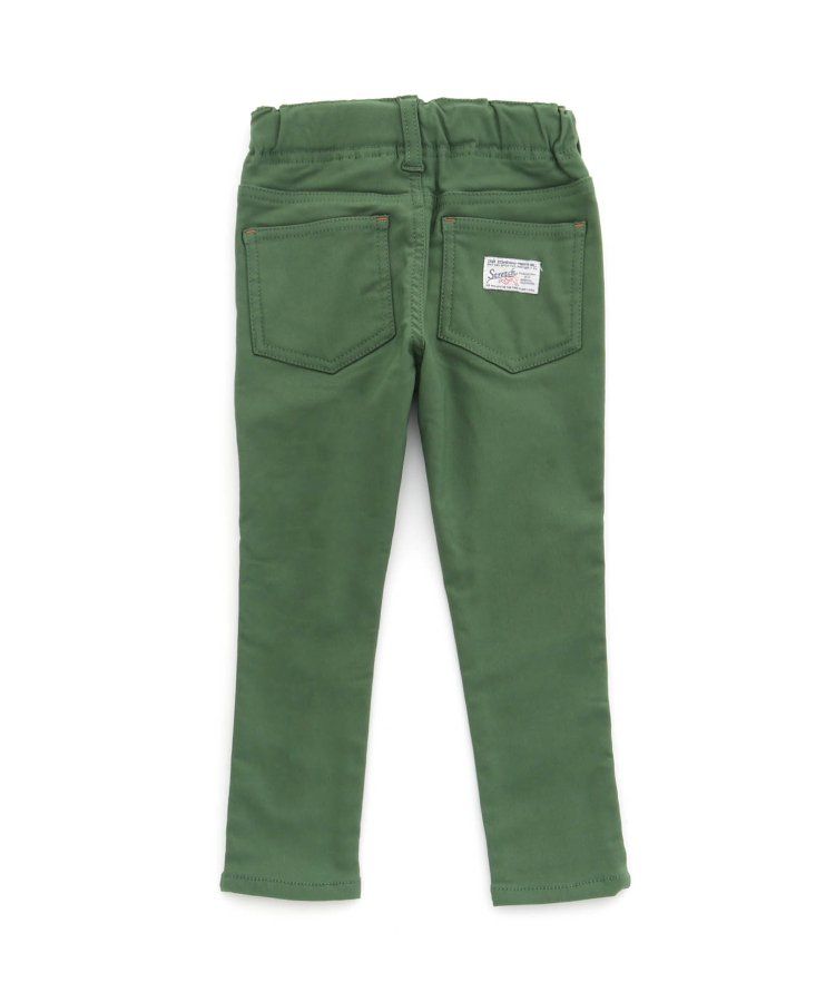 日本 BREEZE - 內刷毛輕量彈力合身長褲-灰格紋