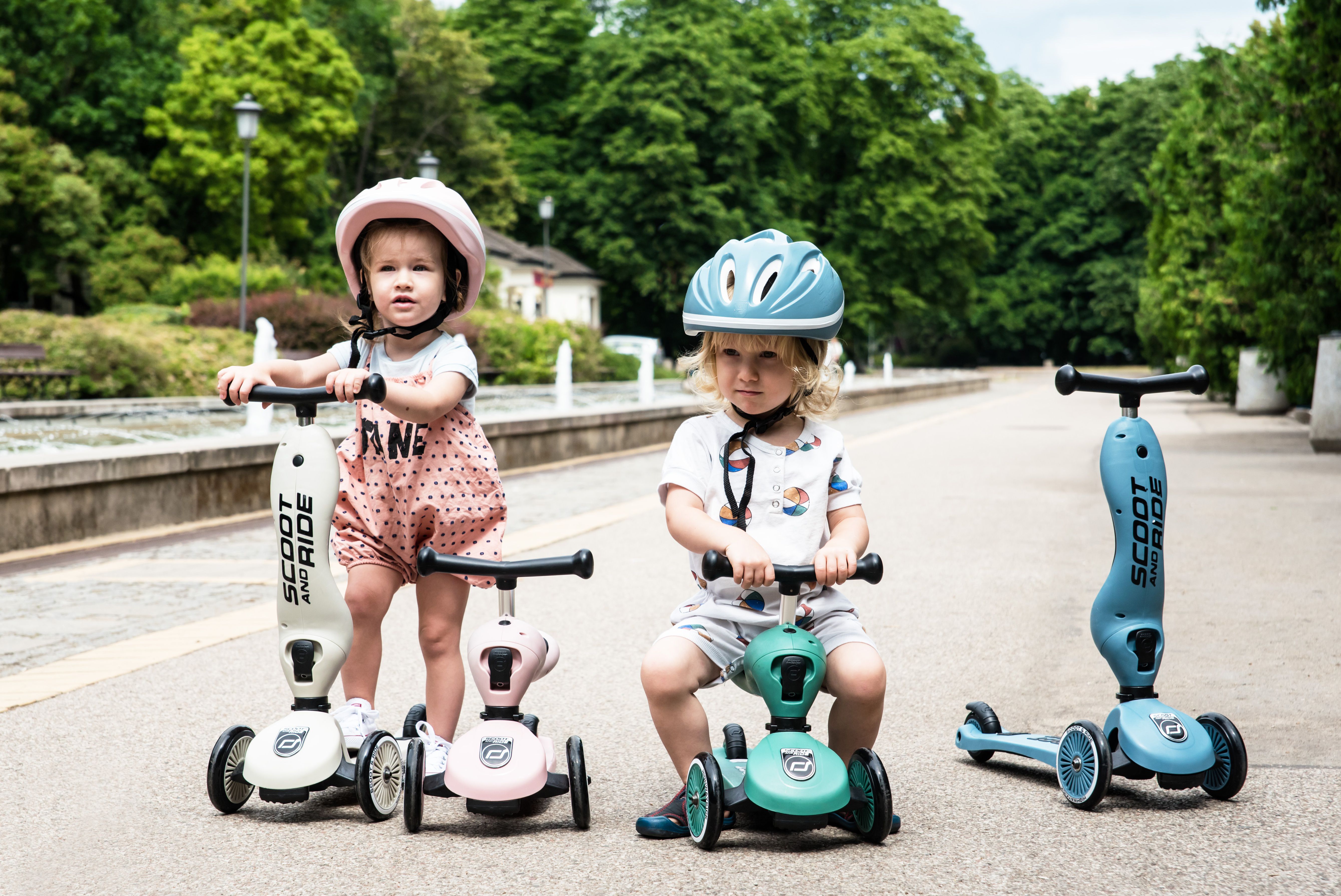 奧地利 Scoot & Ride - Kick1 Cool飛滑步車/滑板車-米色