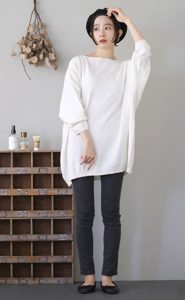 日本 zootie - 純棉薄針織飛鼠長袖上衣-蜜桃