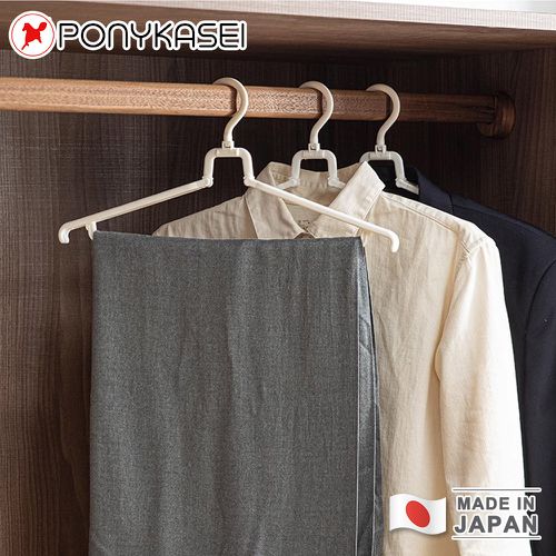 日本製攜帶式旅行折疊衣架(白)5件組