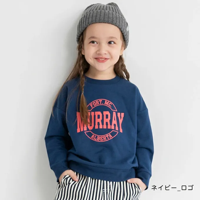 日本 BRANSHES - 百搭落肩縮口長袖上衣-MURRAY-海軍藍