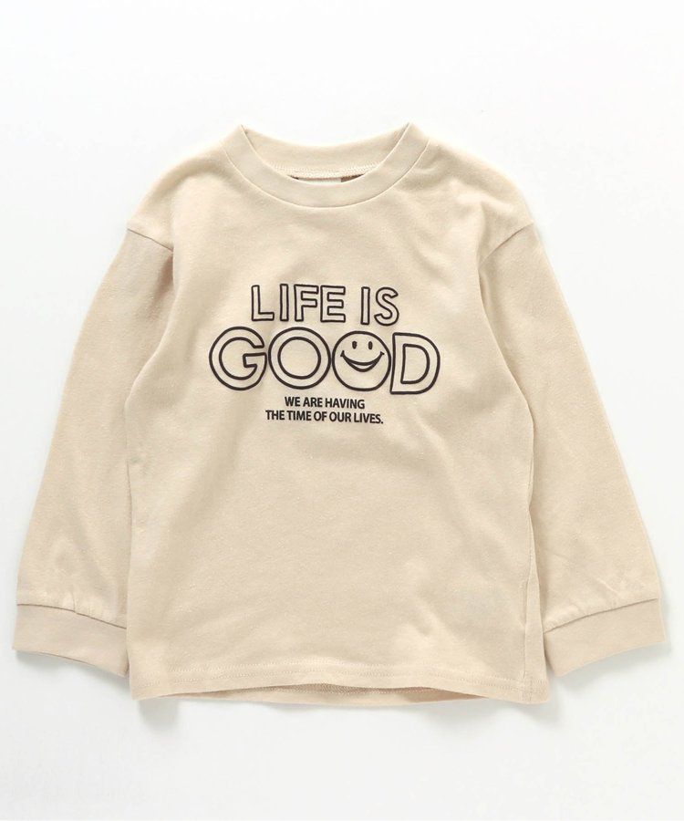 日本 BREEZE - 百搭舒適圓領薄長袖上衣-GO OUT-摩卡