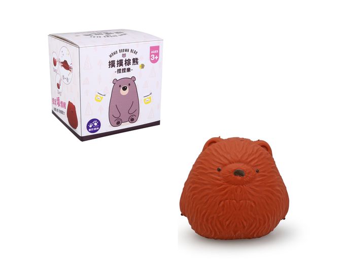 樂彩森林 - 療癒捏捏樂-摸摸棕熊