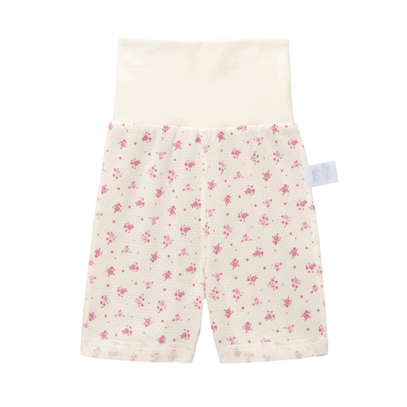 日本千趣會 - GITA 純棉涼爽洞洞腹卷睡褲-星星-白