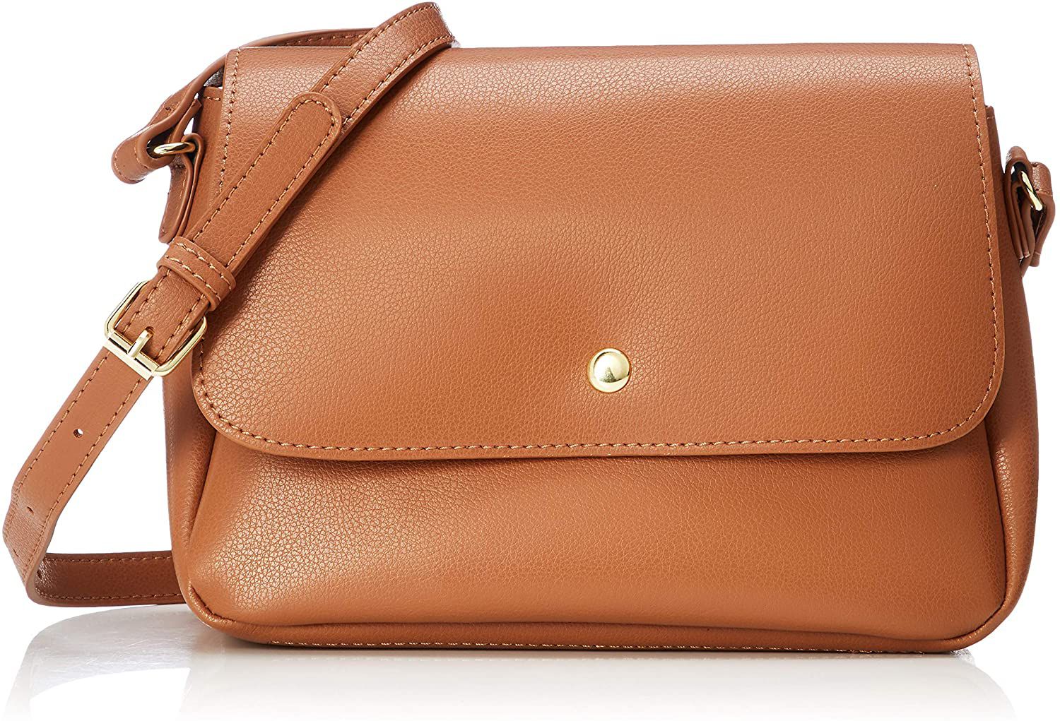 日本 Legato Largo - 輕量PU時尚單背包-CA駝色 (16x23x10cm 肩背約88~122cm 附IC卡夾*1)