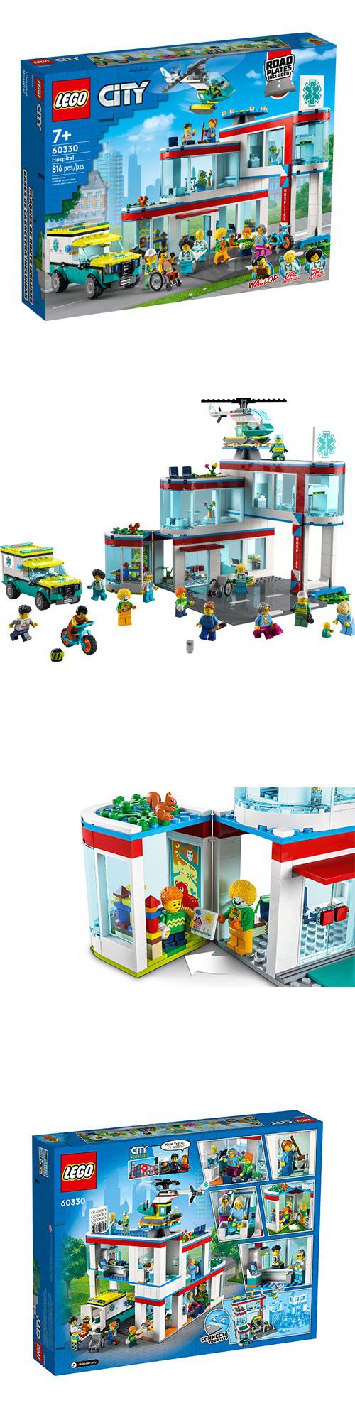 樂高 LEGO - 樂高積木 LEGO《 LT60330 》City 城市系列 - 城市醫院-816pcs