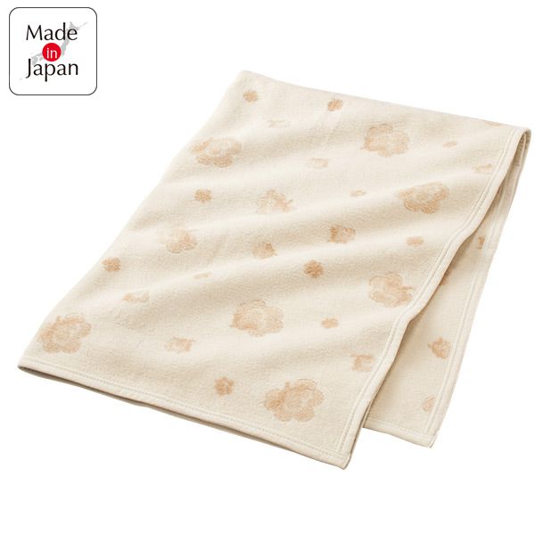 akachan honpo - 有機棉毯-米白色