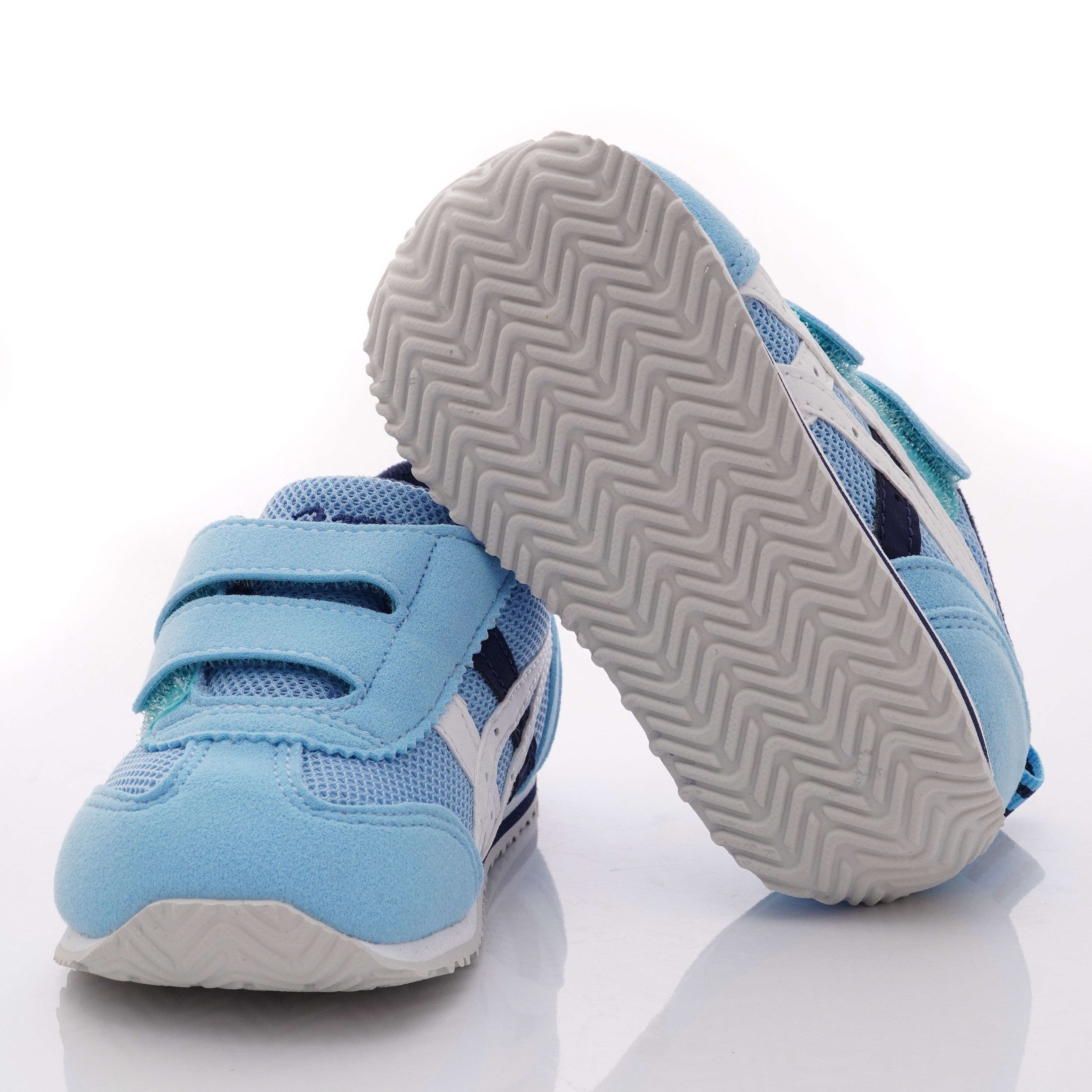 日本亞瑟士學步鞋-雙絆帶後穩定機能款(寶寶段)-天空藍