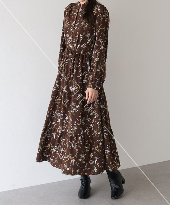 日本 BLUE EAST - [人氣款]簡約抽繩收腰長袖洋裝-撞色袖-黑 (一般長)