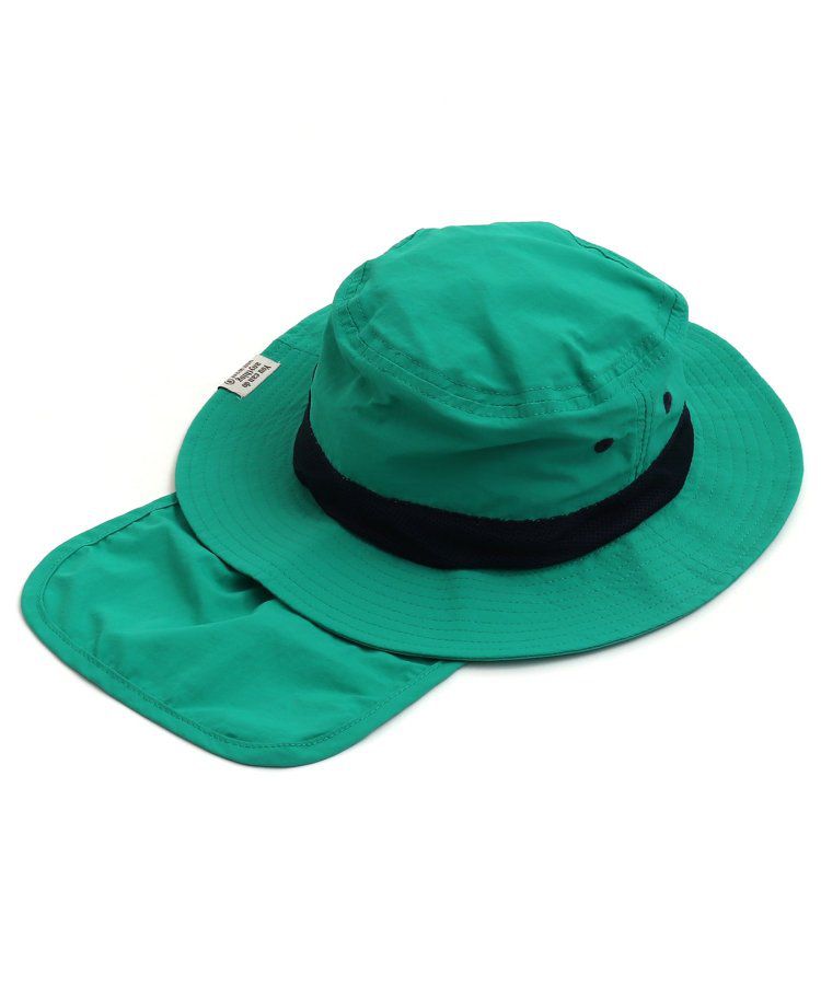 日本 BREEZE - 抗UV 後頸可收納遮陽帽-彩虹色