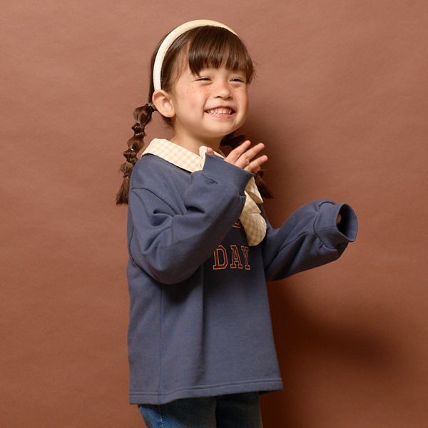 日本 Lycee mine - [推薦]定番百搭標語大學T-淺棕