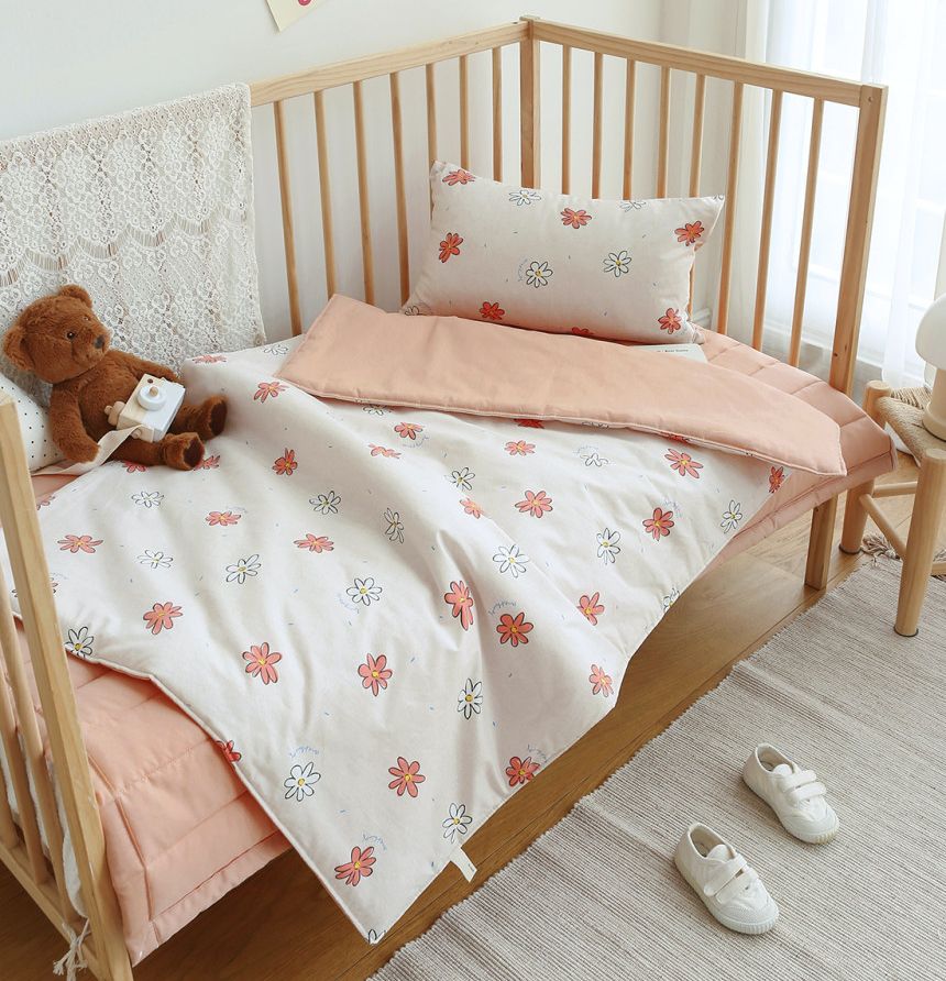 韓國 Prielle - 純棉分離式睡袋(無拉鍊)-萌萌動物-附防水睡袋收納袋