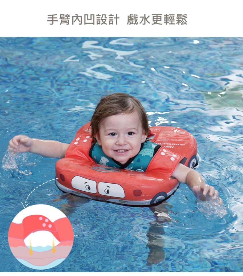 Mambobaby - 紅狐狸造型游泳腋下+座圈