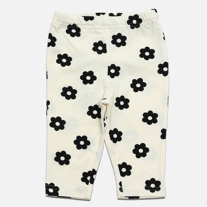 日本 Chil2 - 百搭印花彈力七分褲-格紋-橘x奶白