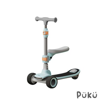 PUKU 藍色企鵝 - Outdoor搖搖摺疊滑板車-水藍-1入