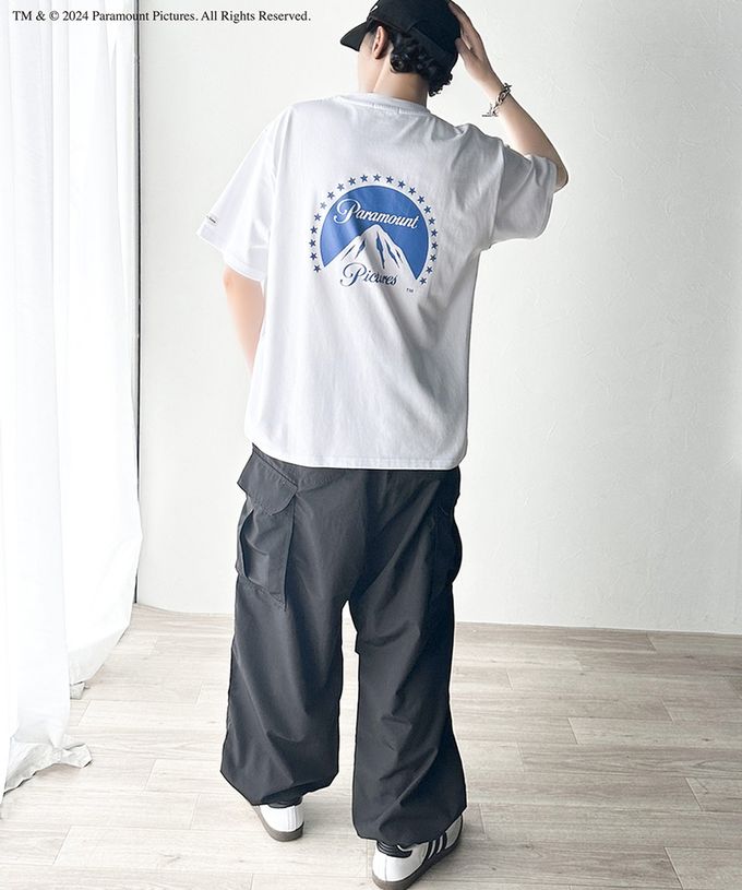 日本 Classical Elf - JAVAx派拉蒙 背後印花寬版上衣-logo-白