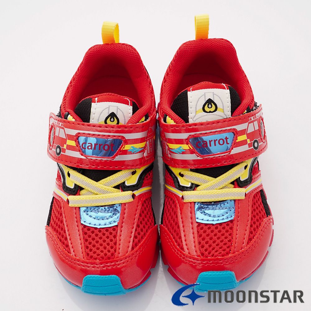 Moonstar日本月星 - 高機能寬楦鞋款(中小童段)-紅