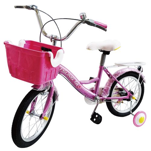 城市風情兒童腳踏車-粉色