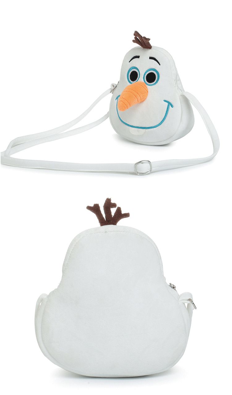 造型斜背包/萬聖節-卡通人物雪寶-白色 (Free)