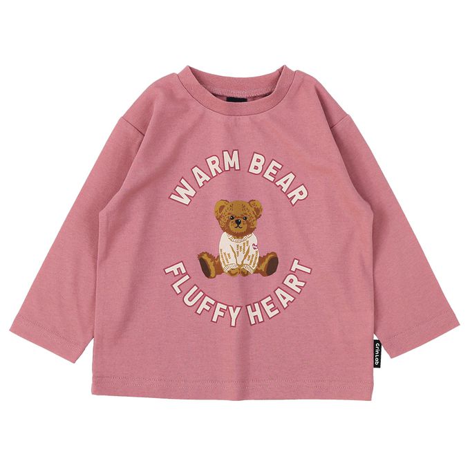 日本 ZOOLAND - [推薦]定番印花薄長袖上衣-大寫W-海軍藍