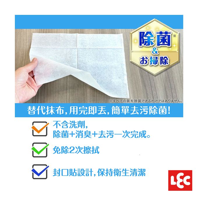 日本 LEC - 【激落君】日製廚房用除菌擦拭巾-30枚入