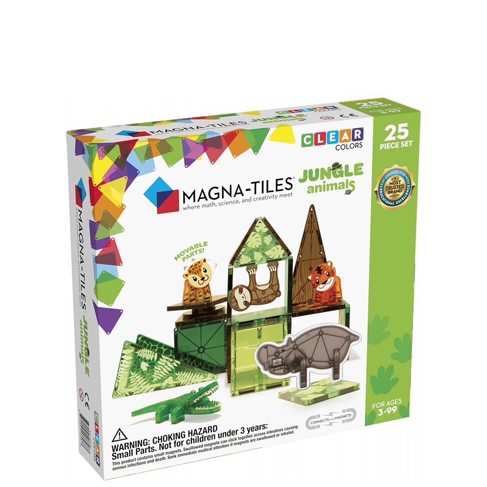 Magna-Tiles® - 磁力積木25片-叢林動物