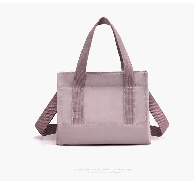 防潑水單肩/斜背小包-黑色 (17x20x12cm)