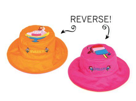 加拿大 flapjackkids - 雙面防曬漁夫帽-聖代/冰棒