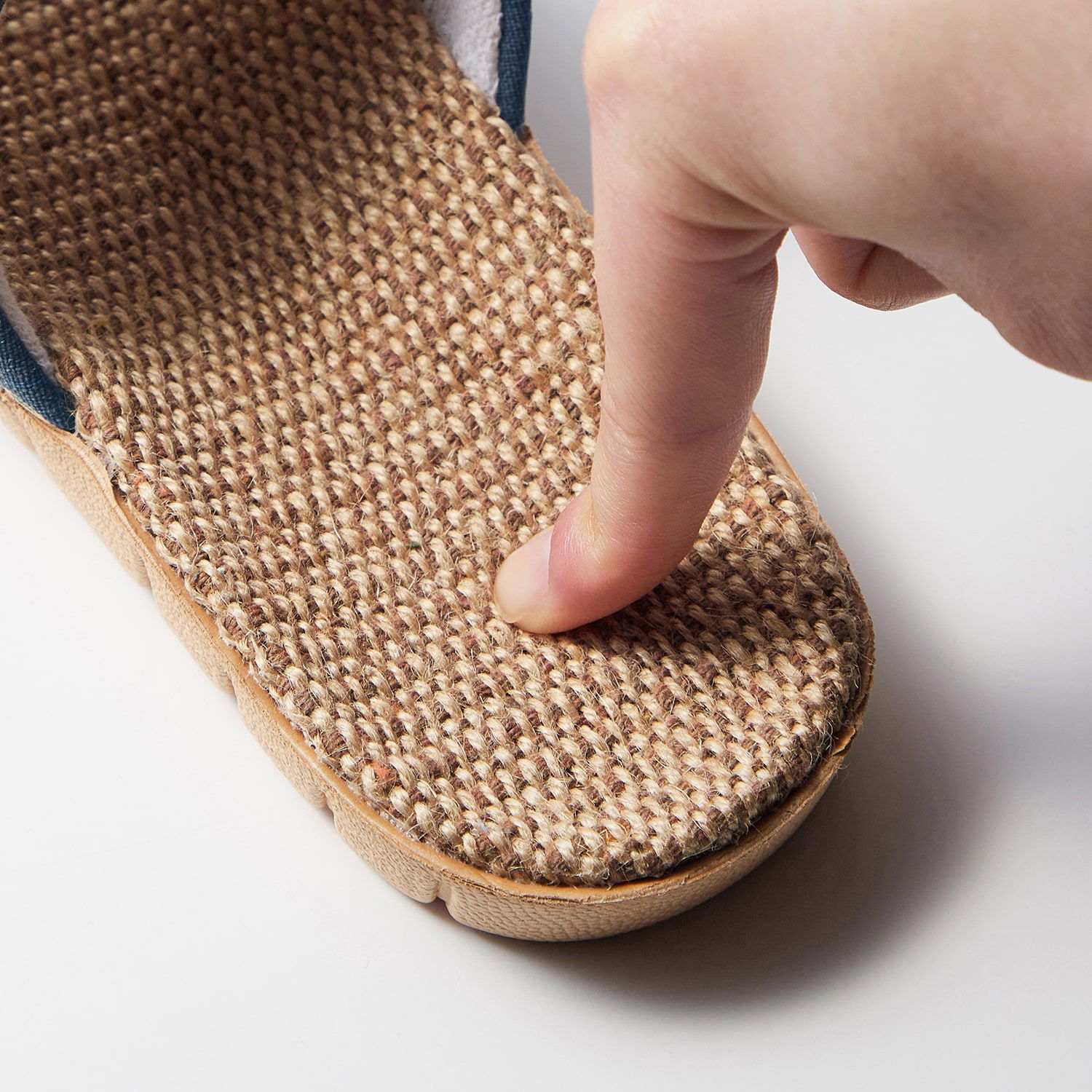 日本千趣會 - 迪士尼 輕量亞麻夏季室內拖鞋-奇奇蒂蒂-粉紫 ((22.5-24.5cm))