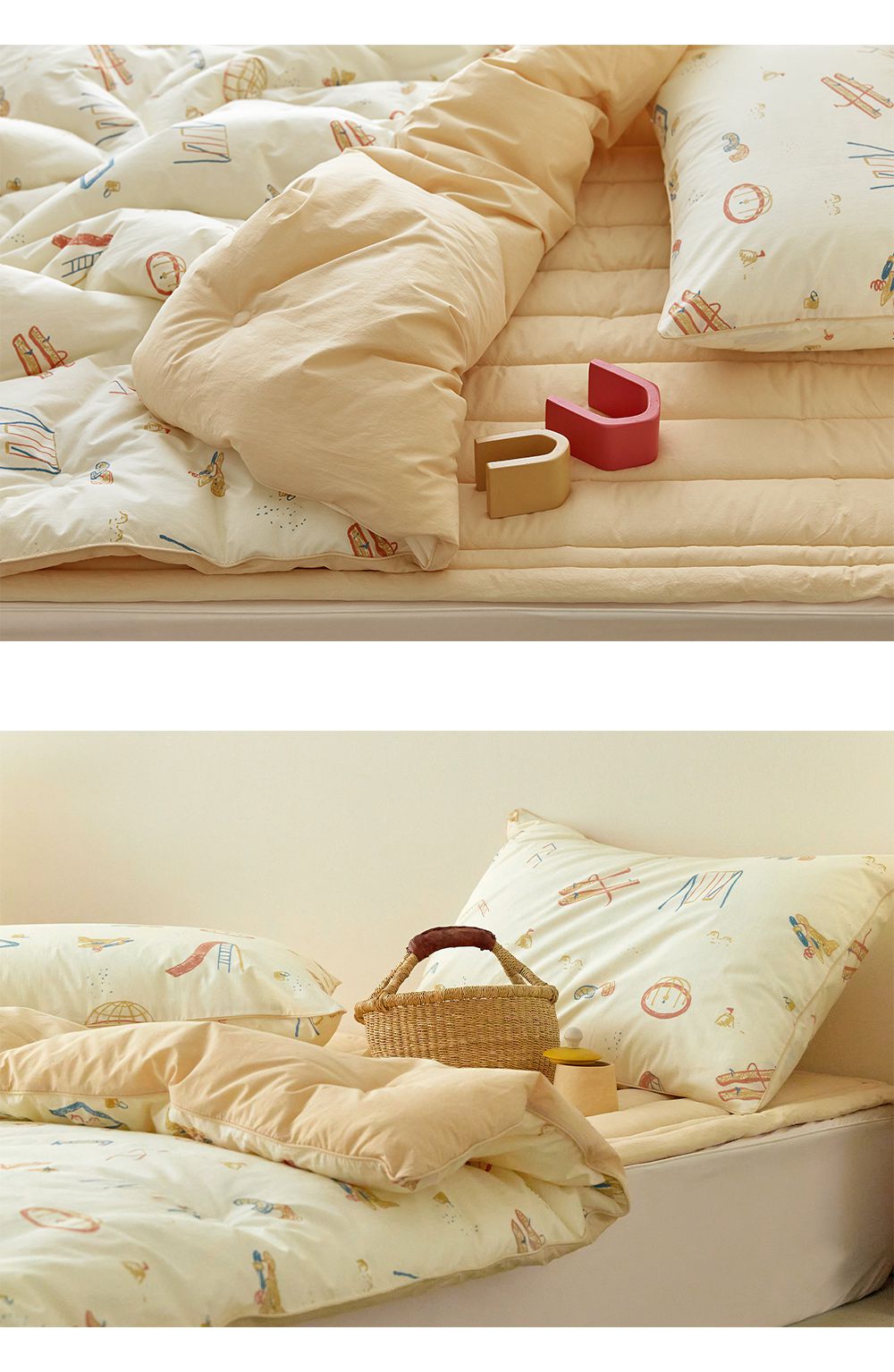 韓國 Maatila - (兒童款)可水洗高密度純棉棉被-兒童公園