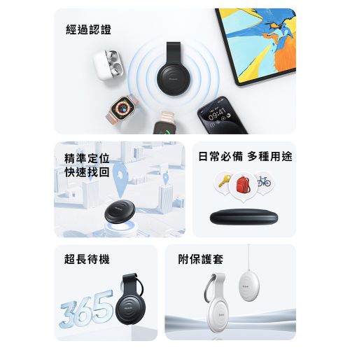 Mcdodo SmartTag Find My 防丟定位器 AT-720-白色(iOS限定)