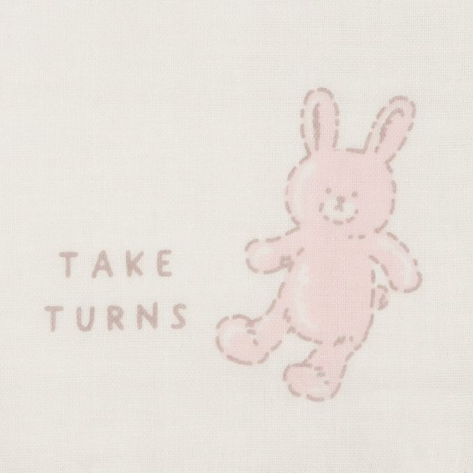 akachan honpo - 沐浴用品８件組-毛巾＆紗布-粉紅色