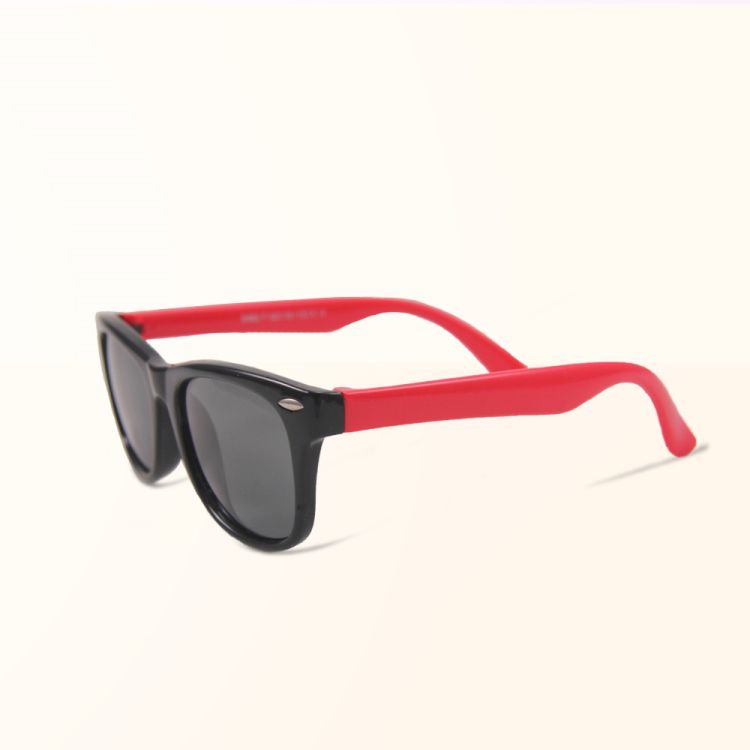 ALEGANT - 豔陽紅中性兒童專用輕量彈性偏光墨鏡│UV400太陽眼鏡