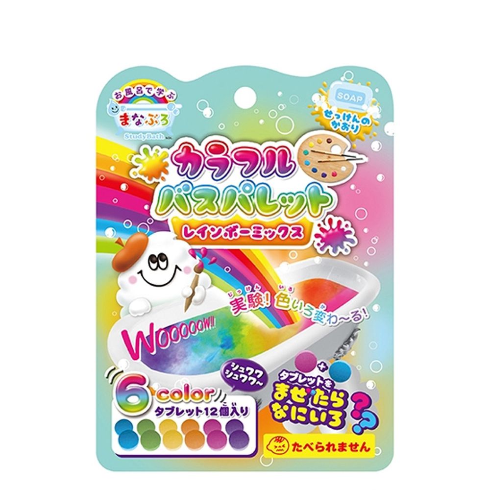 日本 NOL - 趣味調色盤入浴錠(彩虹)