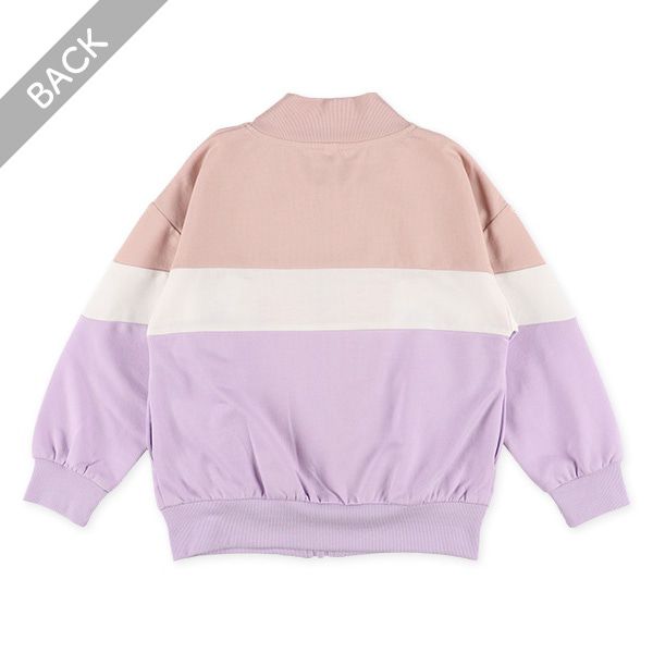 日本西松屋 - 舒適運動風休閒外套-繽紛撞色-水藍x黑