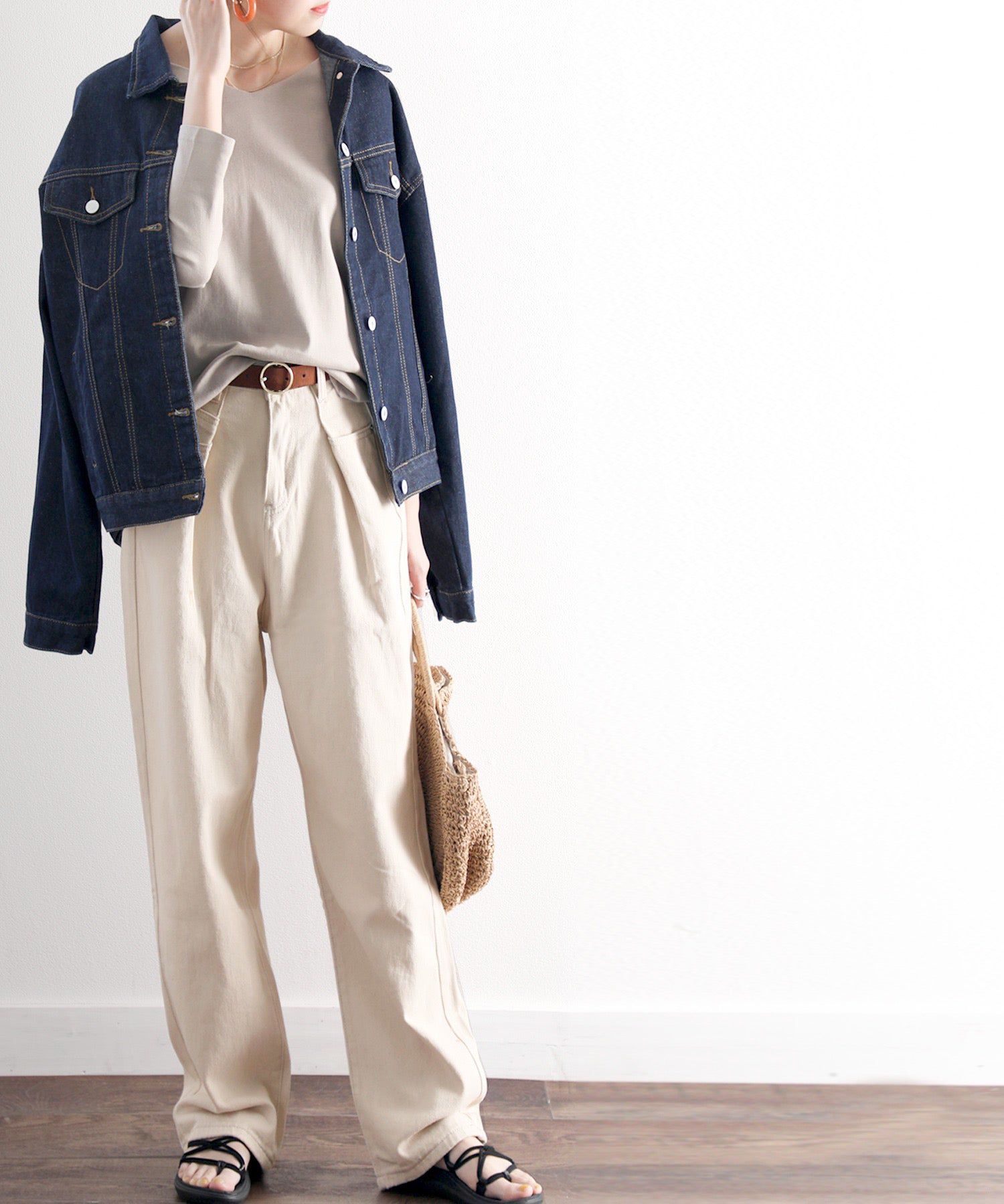 日本 Classical Elf - [熱銷NO.1]  舒適顯瘦打褶長褲-黑