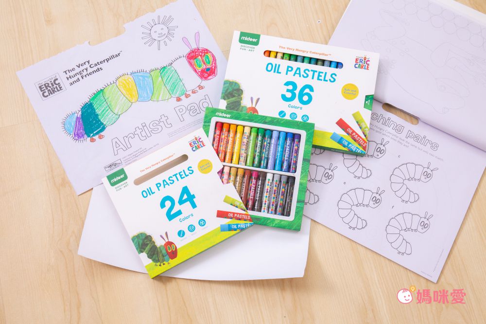 暢銷繪本聯名！好餓的毛毛蟲 x MIDEER 可水洗彩色筆、蠟筆