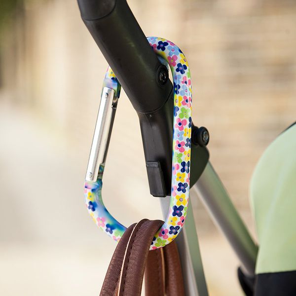 英國 JoJo Maman BeBe - 推車掛勾單入組-彩色花紋