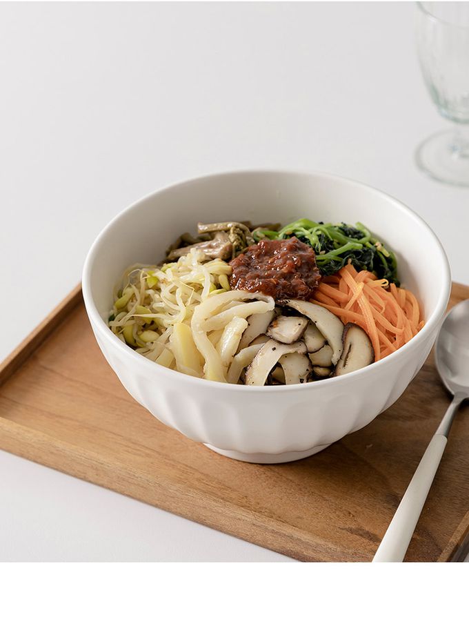 韓國 SSUEIM - Mild Matte系列溫柔時光陶瓷湯碗17cm (奶油黃)