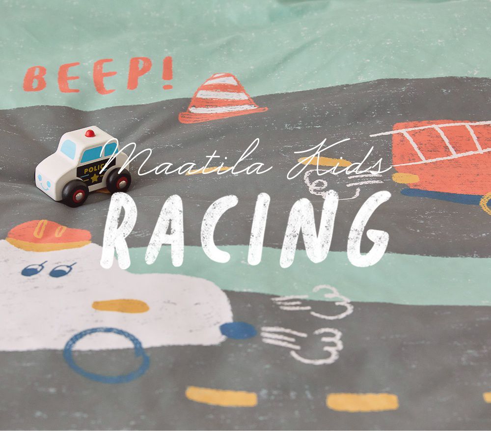 韓國 Maatila - (兒童款)可水洗M2全方位抗菌防蟎棉被-公路車車